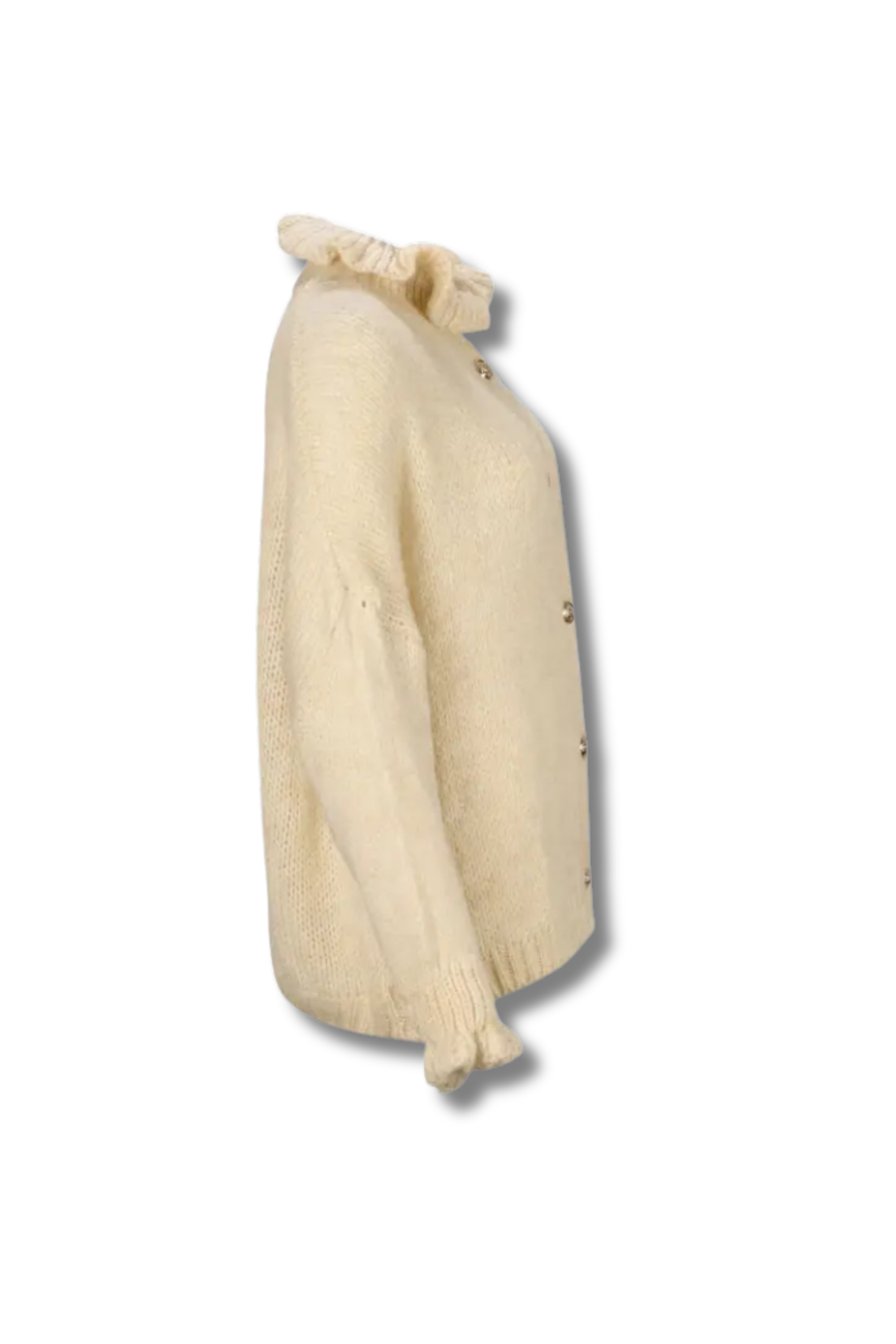 EMELY – Weicher Strick-Cardigan mit Rüschen